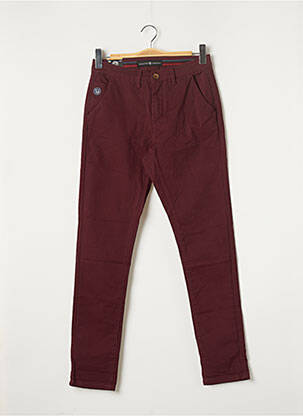 Pantalon chino rouge BENSON & CHERRY pour homme
