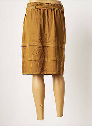 Jupe mi-longue taille haute beige NUMPH femme