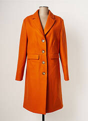 Manteau long orange QUATRE VINGT JOURS pour femme seconde vue