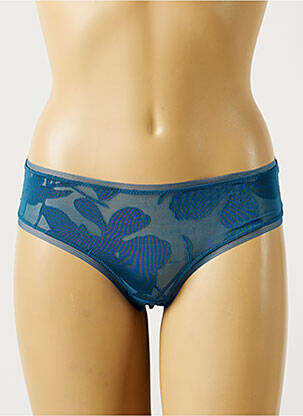 Tanga bleu MAISON LEJABY pour femme