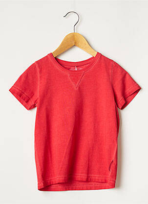 T-shirt rouge FRENCH TERRY pour garçon