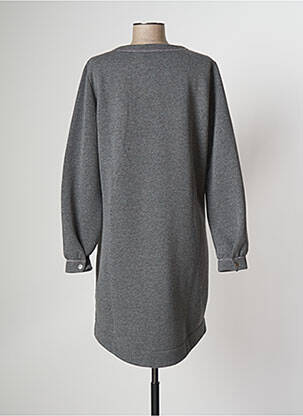 Robe pull coupe droite manches longues gris EVA KAYAN femme