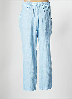 Pantalon droit taille haute taille haute bleu ARBIGLI femme