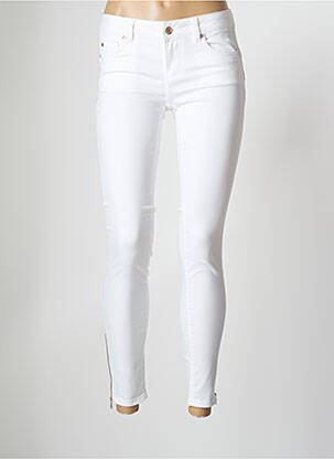 Pantalon 7/8 stretch taille normale blanc LIU JO femme