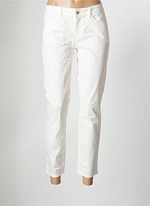 Pantalon 7/8 stretch taille normale blanc LIU JO femme