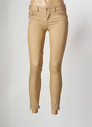 Pantalon 7/8 stretch taille normale beige LIU JO femme