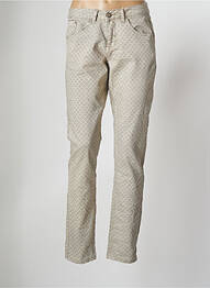 Pantalon droit stretch taille normale gris CREAM femme
