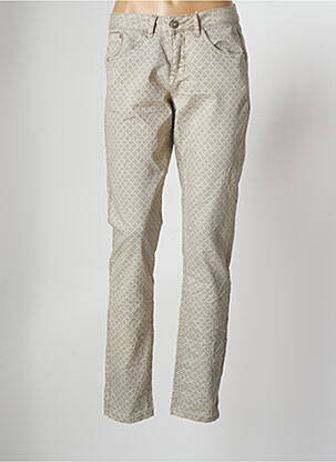 Pantalon droit stretch taille normale gris CREAM femme