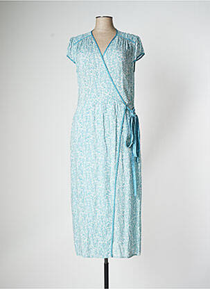 Robe longue bleu EVA KAYAN pour femme