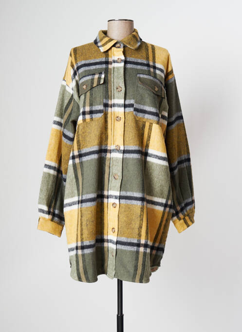 Robe courte manches longues manches longues jaune MARKUP femme