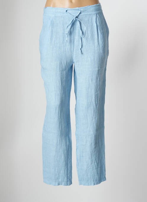Pantalon droit bleu ARBIGLI pour femme