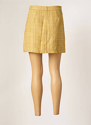 Jupe courte poches jaune MOLLY BRACKEN femme