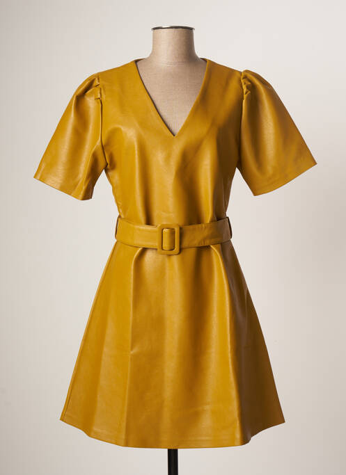 Robe courte jaune MOLLY BRACKEN pour femme