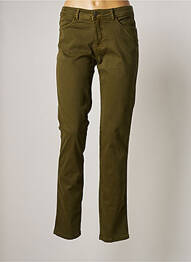 Jeans coupe slim broderie rivets taille normale vert JENSEN femme