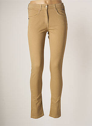 Pantalon slim stretch taille normale beige ELLE EST OU LA MER femme