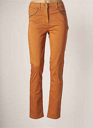 Pantalon droit orange DIANE LAURY pour femme