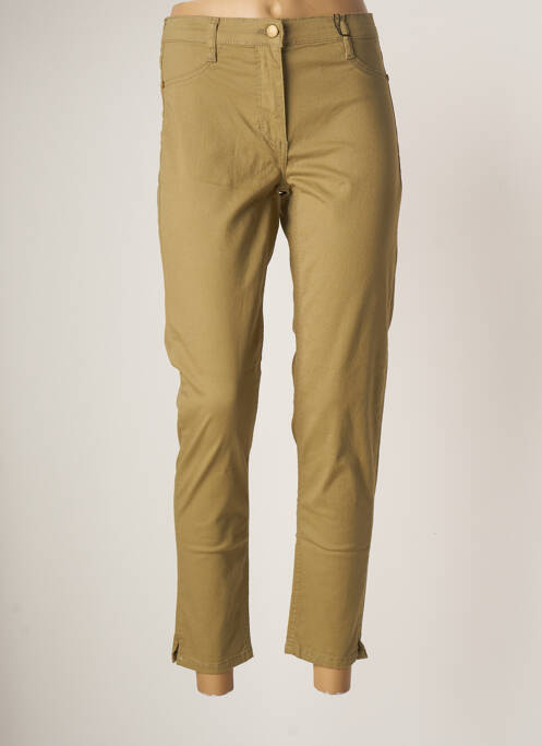 Pantalon slim broderie rivets taille normale vert BETTY BARCLAY femme