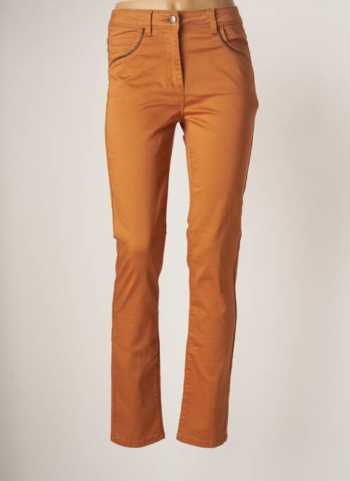 Pantalon droit orange DIANE LAURY pour femme