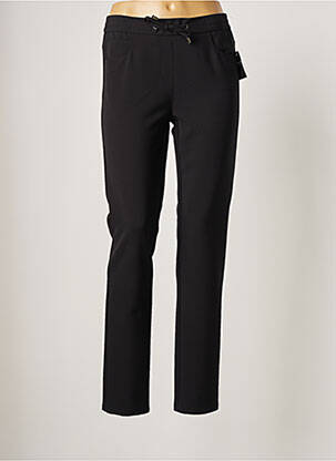 Pantalon slim taille élastique taille normale noir FRANK WALDER femme
