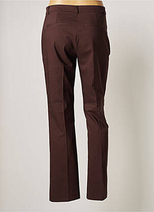 Pantalon chino taille normale taille normale marron JENSEN femme