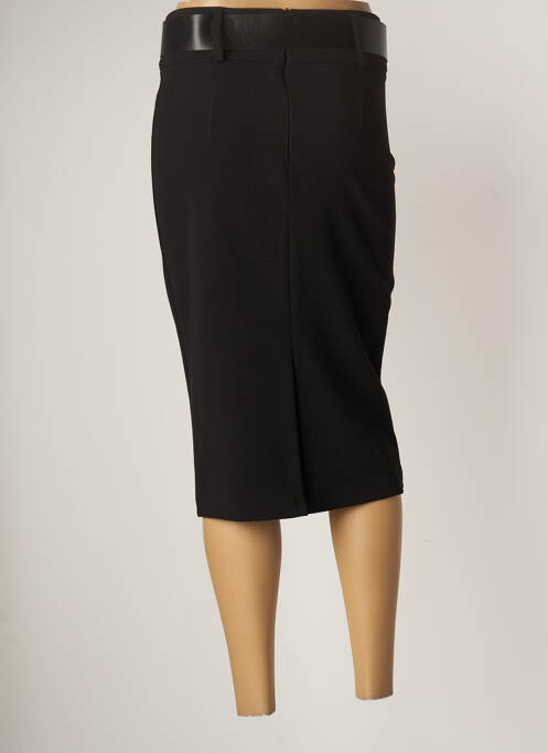 Jupe mi-longue noir DANIELA COOL pour femme