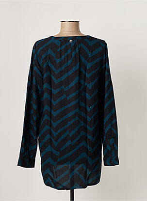 Tunique manches longues tissage crêpe bleu STREET ONE femme