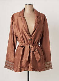 Blazer fausses poches marron NEKANE femme