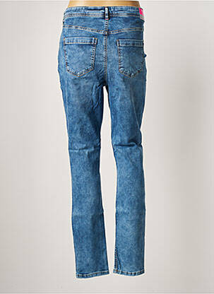 Jeans coupe slim broderie rivets taille haute bleu STREET ONE femme