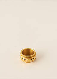 Bague ornement breloque / pampille jaune IXXXI femme