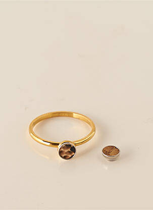 Bague ornement breloque / pampille jaune IXXXI femme