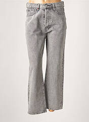 Jeans coupe droite gris F.A.M. pour femme seconde vue