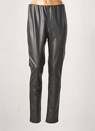 Legging tissage simili-cuir taille normale noir ICHI femme