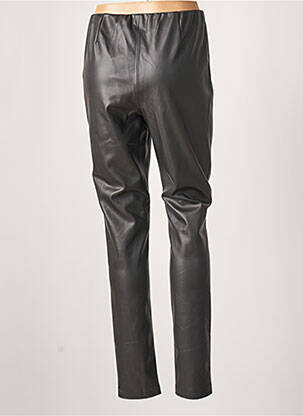 Legging tissage simili-cuir taille normale noir ICHI femme