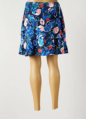 Jupe courte coupe évasée bleu Y.A.S femme