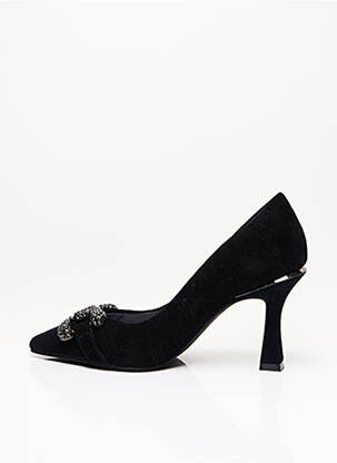 Escarpins matière lisse talon de 7 à 9cm noir ALMA EN PENA femme