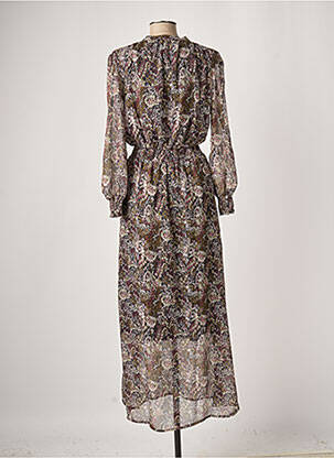 Robe longue manches longues manches longues noir MKT STUDIO femme