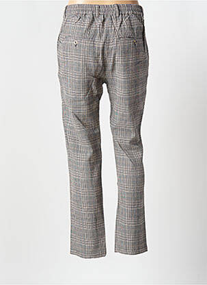 Pantalon chino fermeture zippée sous rabat boutonné taille normale noir CHARLIE JOE femme