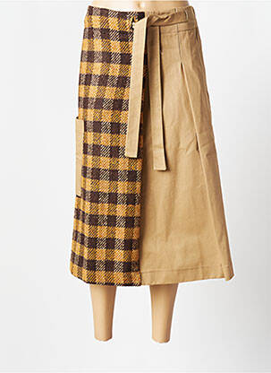 Jupe longue coupe évasée beige PHISIQUE DU ROLE femme