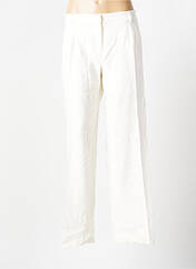 Pantalon droit blanc MODETROTTER pour femme seconde vue