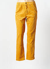 Pantalon droit jaune MODETROTTER pour femme seconde vue