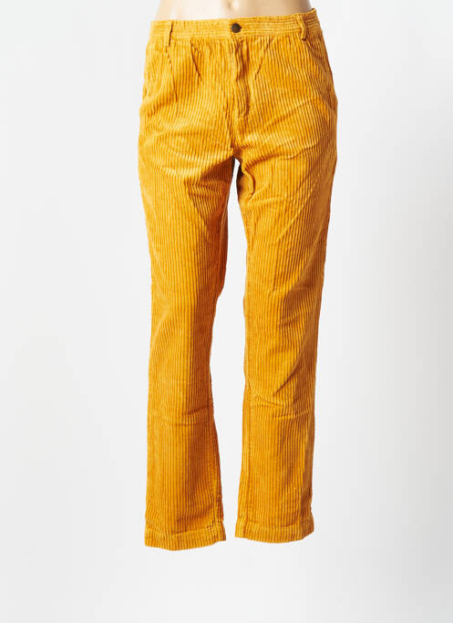 Pantalon droit jaune MODETROTTER pour femme