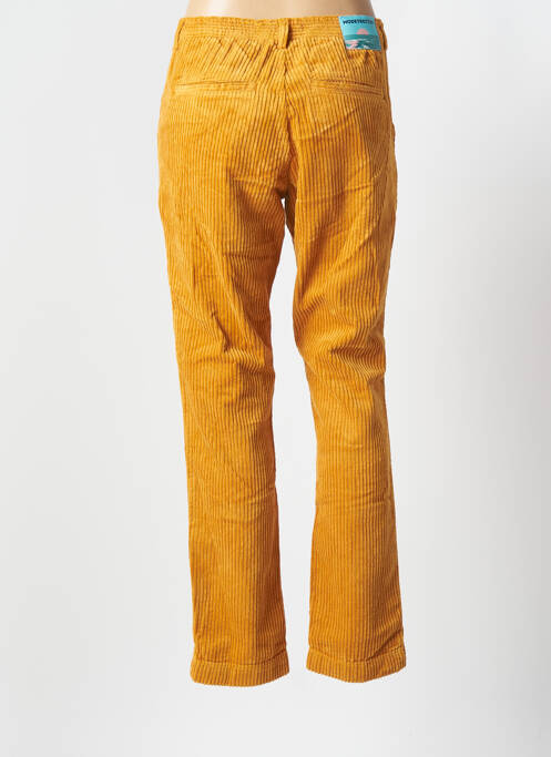 Pantalon droit jaune MODETROTTER pour femme