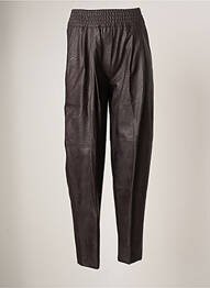 Pantalon droit taille haute taille haute marron FLOOR femme