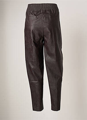 Pantalon droit taille haute taille haute marron FLOOR femme