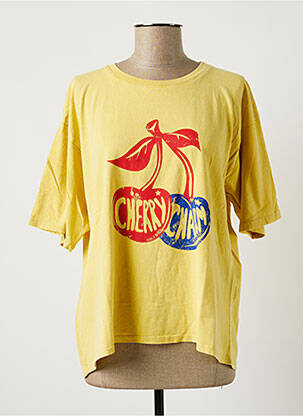 Tee shirt jaune femme cheap pas cher