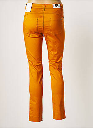 Pantalon slim tissage popeline taille normale jaune STREET ONE femme