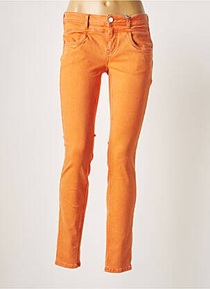Pantalon slim taille basse taille basse orange STREET ONE femme