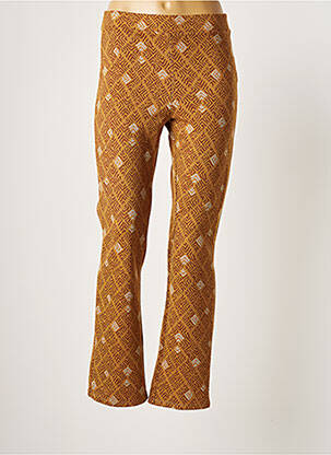 Pantalon slim taille élastique taille normale marron LA FIANCÉE femme