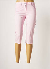 Corsaire stretch taille normale rose BRANDTEX femme