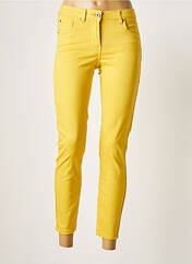 Pantalon 7/8 jaune BRANDTEX pour femme seconde vue